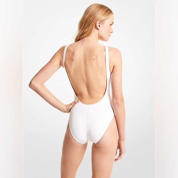 Michael Kors PRIDE Logo Swimsuit, size 4 - Picture 2 of 6